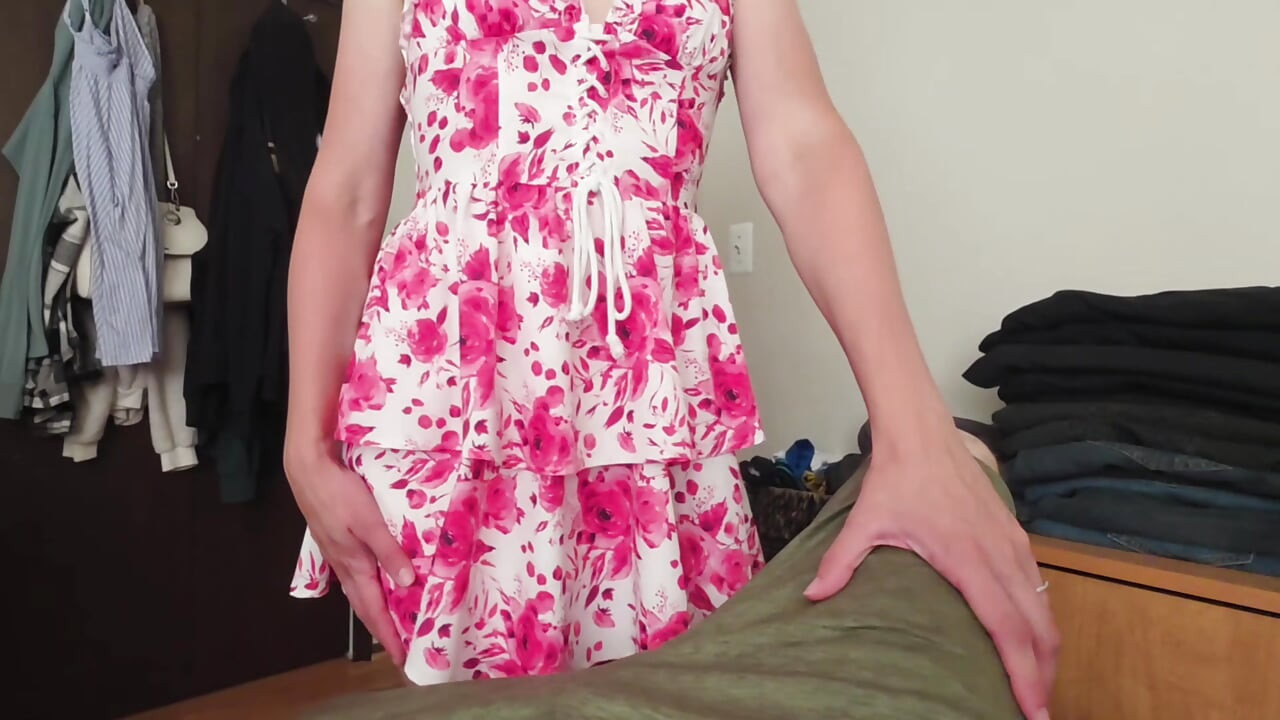 Amateur Redhead Girls Lap Dance in Dress POV