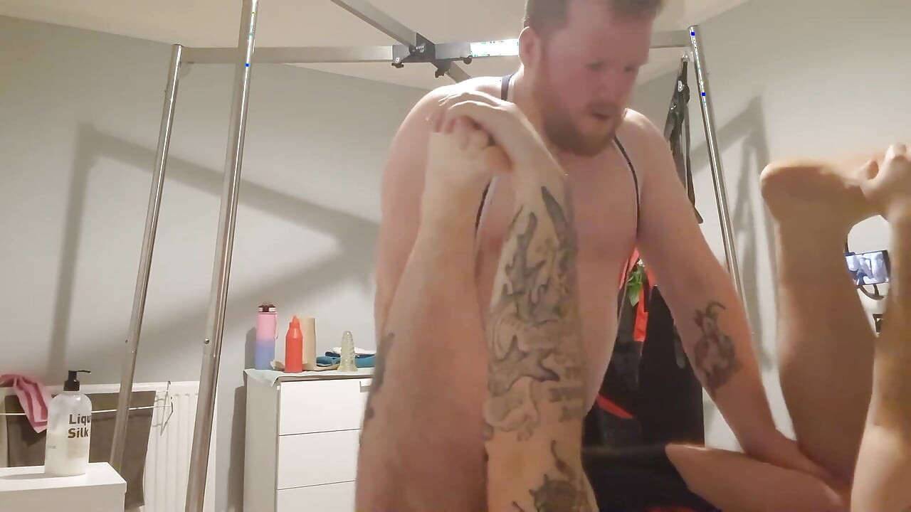 Rugby Hunk Fucks Bear in Sling