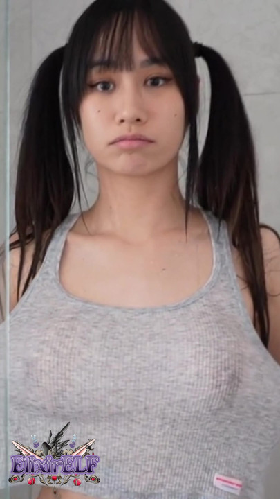 Elixir Elf's Dry Vs Wet: Casual γκρι αμάνικο Tank Top