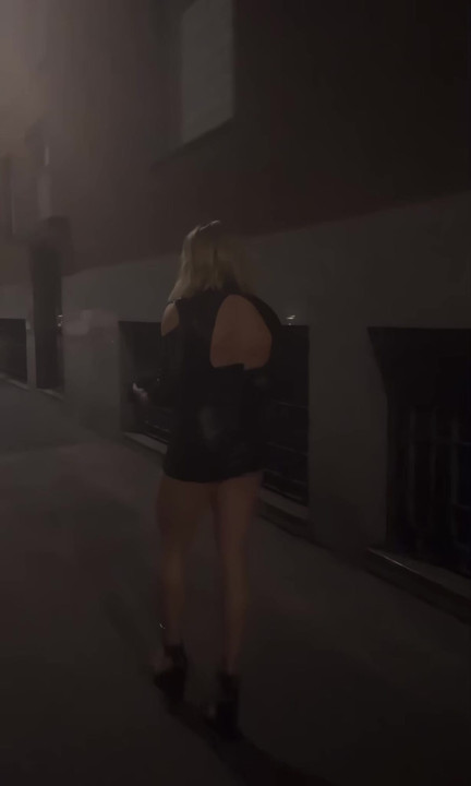 Sissy walking the street in public