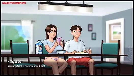 Летняя сага, часть 22, от DarkCookie - возбужденный квартирант хочет трахнуть сексуальную милфу-хозяйку в своем доме