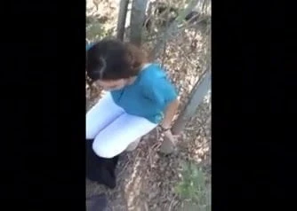 cum in mouth in the woods