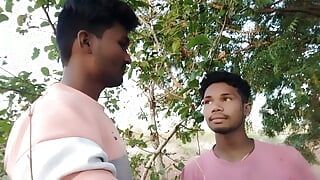 Indian Forest jungle Gay Kissing. Hindi voice.