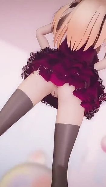 Mmd r-18 anime mädchen sexy tanzclip 395