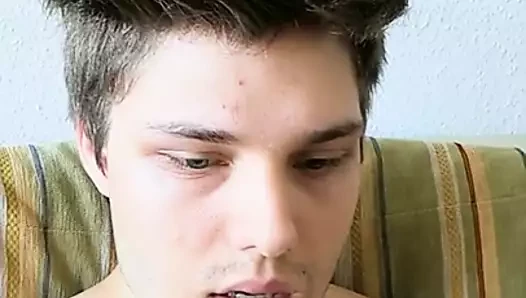 Mastürbasyon, cumming ve sonra penis başını ovma