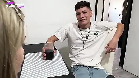 MILF Stepmother Has Sex with Her Stepson and His Best Friend