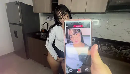 I went into my room to masturbate in front of her and ended up fucking.