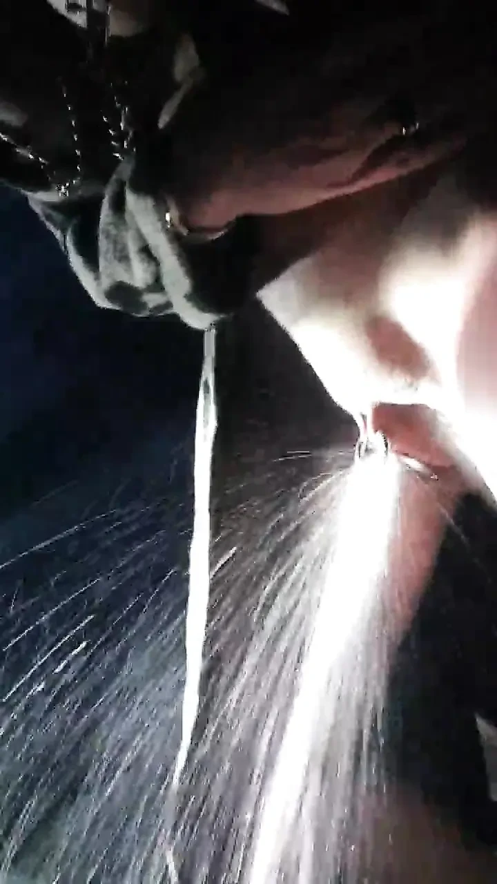 Squirt in the dark on parking lot