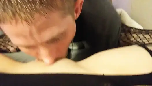 Alex eats Addy's pussy