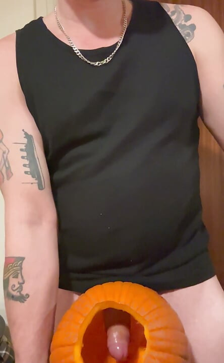 Fucking a pumpkin