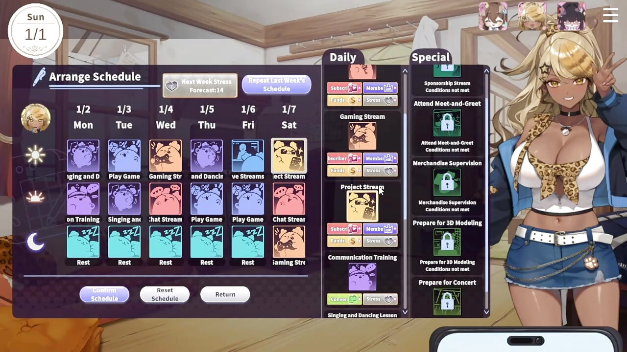 1 V-Lover Playthrough. Lovely Women And Nice Art Style.