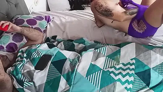 I masturbate my vagina in front of my husband.