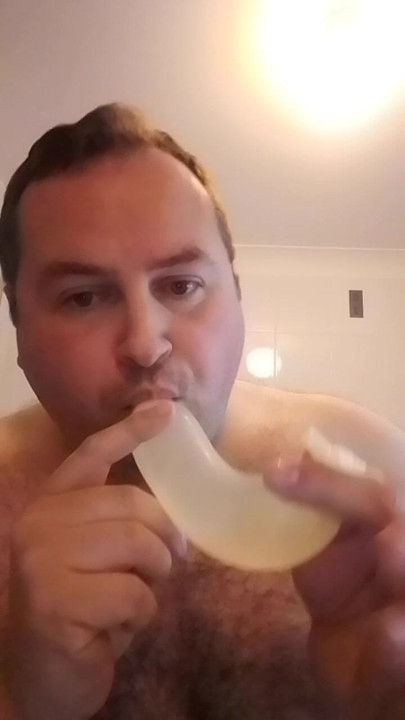 Jamiee drinking own piss