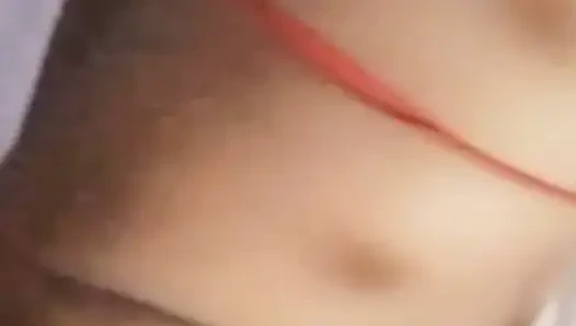 Romantic Indian girl in bed at night