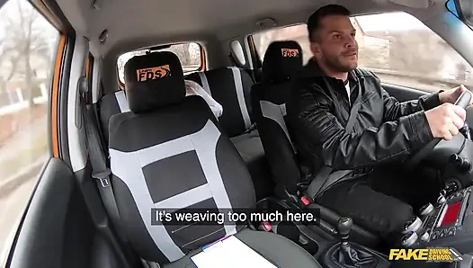 Fake Driving School - Crystal Swift Shows off Her Tits to Get a Licence