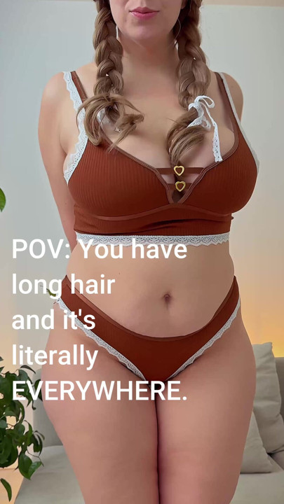 Brown outfit from a sexy MILF for today