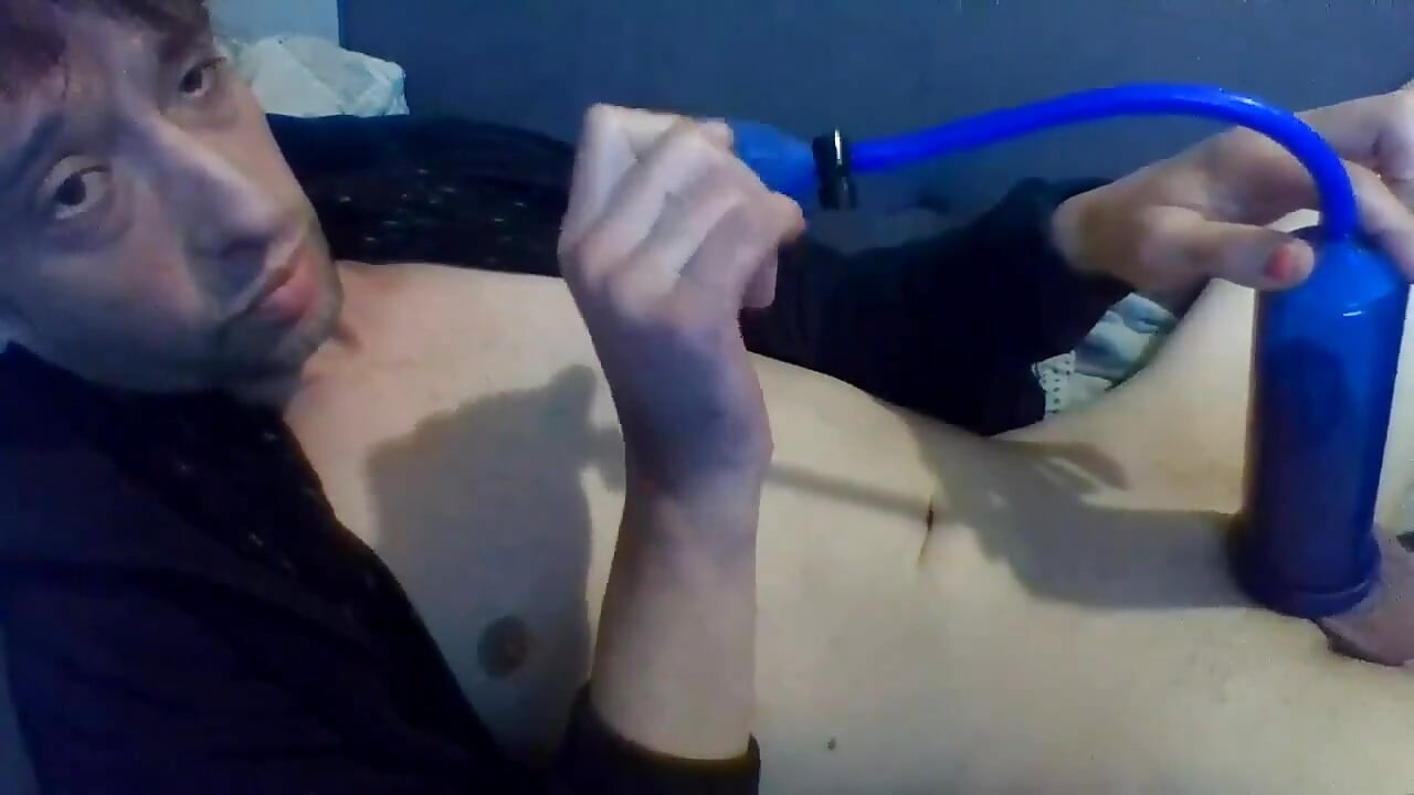 Vaping & usando falo (pênis) Bomba e Sexsleeve para Stroke Myself