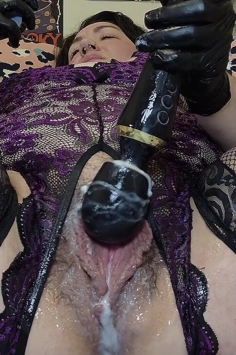 Black Glove & Lingerie Porn Reaction & Masturbation