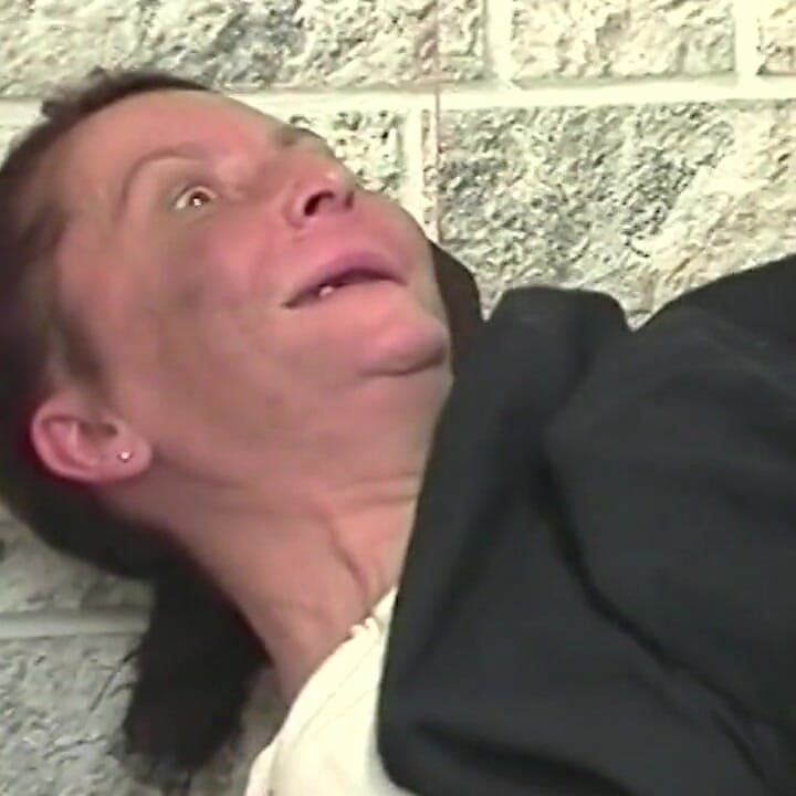 Crazy ugly 83 years old grandma needs rough