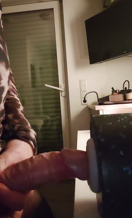 Fuck that silicon pussy and jerk off!