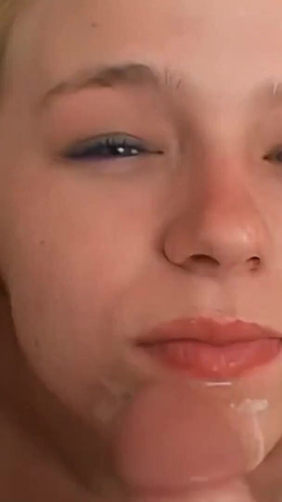 Blonde horny teen gets her wet pussy fucked and her mouth cunt filled with cum! | Clip 3