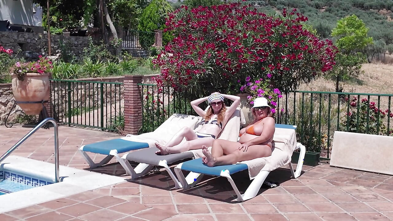 Maduros Swingers Vacaciones Piscina Reverso Gangbang