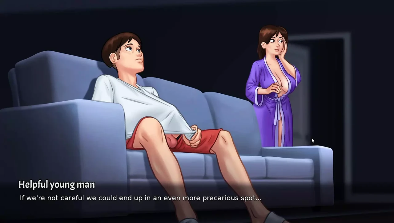 new step mom and step son  make amazing seen in summertime saga part 6