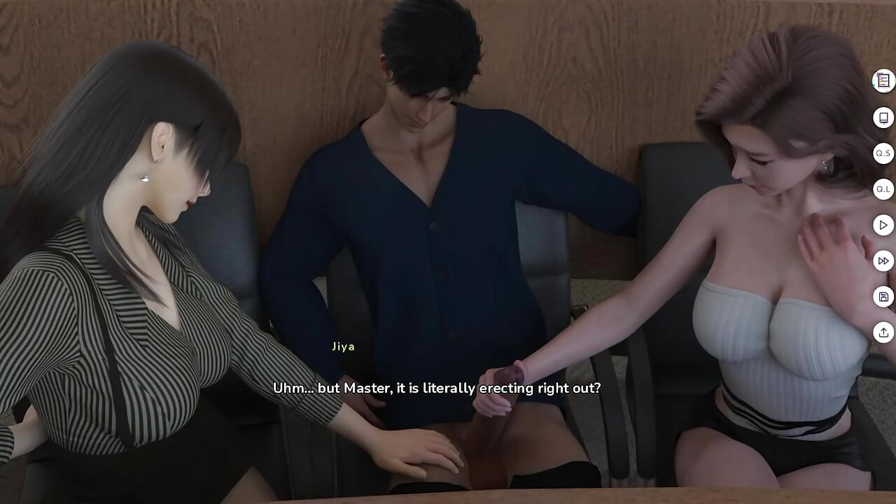 Both of them are competing for his penis. Gameplay.