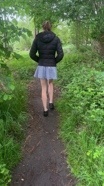 Outdoor young 18+ ready to rambazamba in the forest