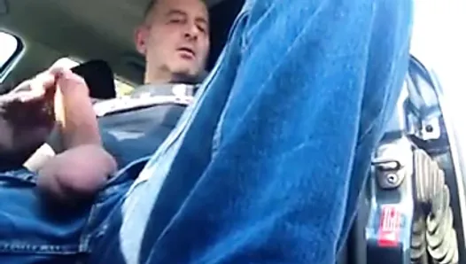 Smoking and Jerking in car