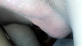 Black girl sucks white cock