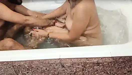 Bathroom sex.