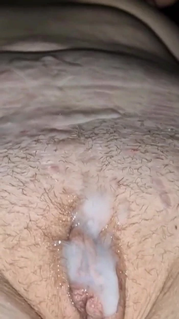 Powerful moment from "Christmas Gift from Stepsister - Hot Christmas Fucking ended with Big Cumshot on Stepsister's Pussy -"
