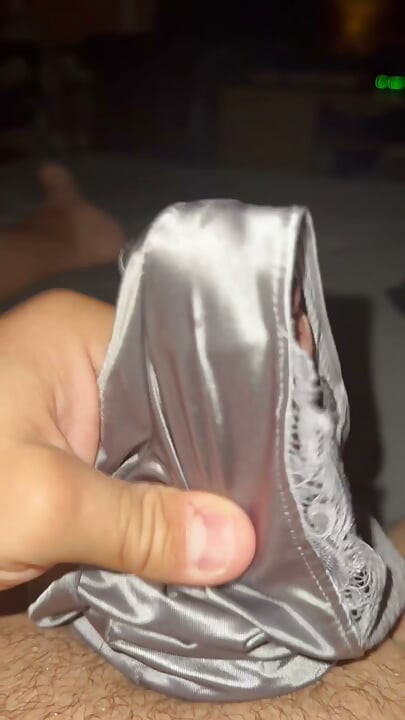 Silver soiled nurse panties