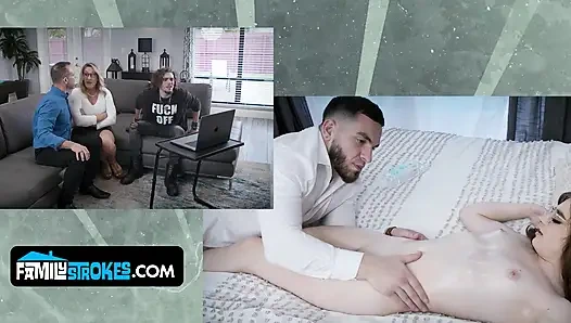 Strict Stepparents Charley Hart and Filthy Rich Control Their Stepdaughter's Love Life