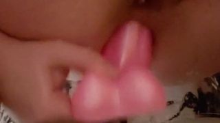 Enorme labios consolador anal