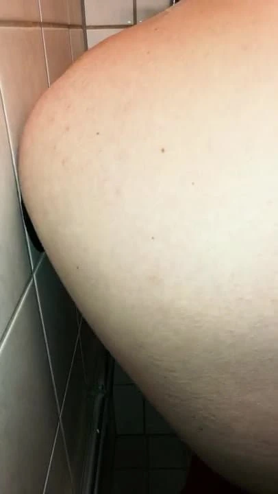 Big dildo in creamy horny ass