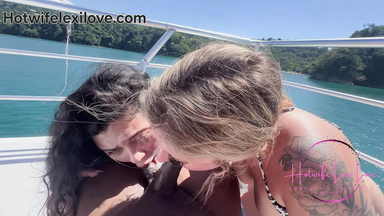 Lodní párty se promění v swingers, kteří jsou divocí se super sexy kouřením
