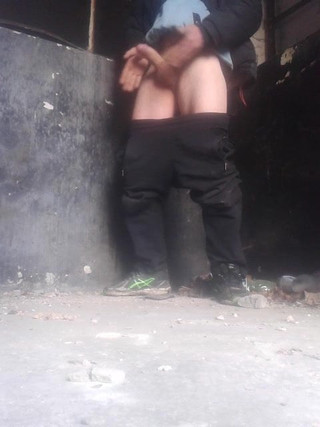 wank handjob cum public sperm outdoor