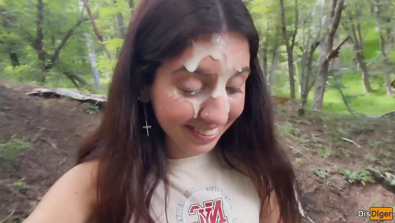 Horny Hitchhiker Wants to Suck and Fuck on a Camping Trip - Risky Sex and Cumwalk
