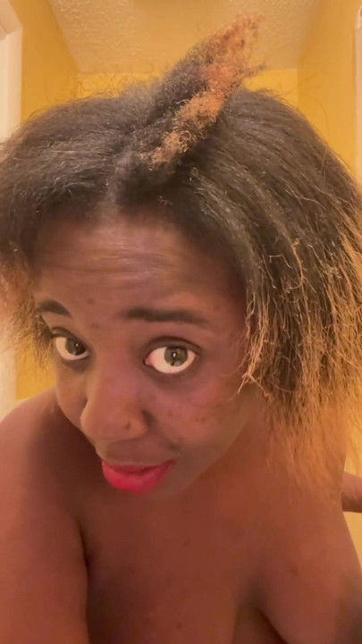 Watch Me Get My Hair Done For A Date - Sexy Nude Blonde, Black Ebony Girl | Clip 2