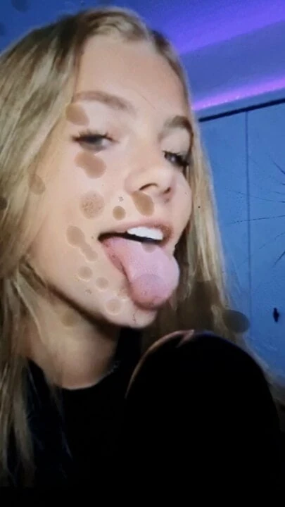 Anna blonde slutty bitch cum tribute