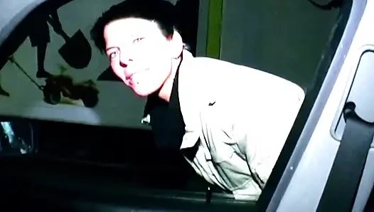Brunette Fingers Herself Deep in Dark Car