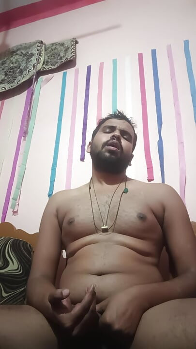 A solo Indian Ismart boy Ismaatdeva was was hard masturbation on sofa
