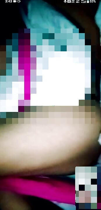 I saw it by video calling.