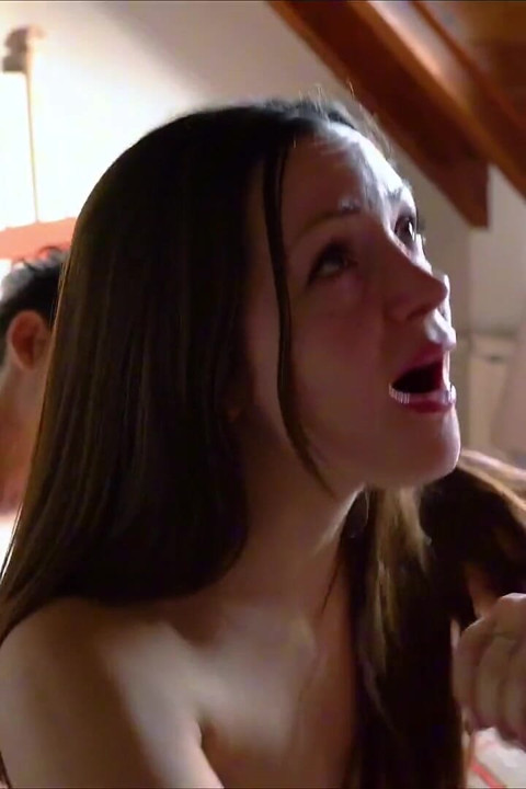 Petite Latina Had Sex with Her Boyfriend and His Stepdad