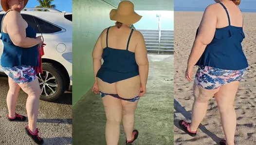 Ta MILF à gros cul préférée profite d’une journée à la plage