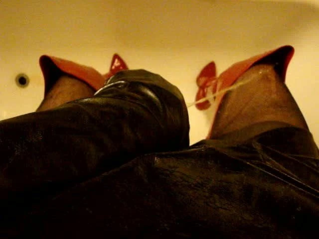 pissing in my horny fucking boots