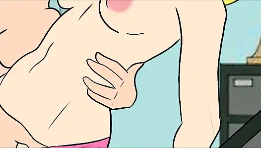 Lois Kennedy ve Leela sert yarak alıyor - aile adamı x futurama çizgi film seks derlemesi