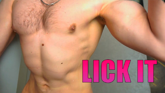 SWEAT LICKING AFTER WORKOUT - WET MUSCLES